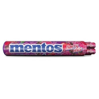 MENTOS BERRY ROLLS 37g (192 Units Per Carton)