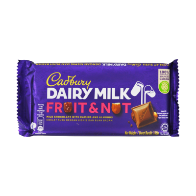 CADBURY Dairy Milk Fruit & Nut 160g (12 Units Per Outer)