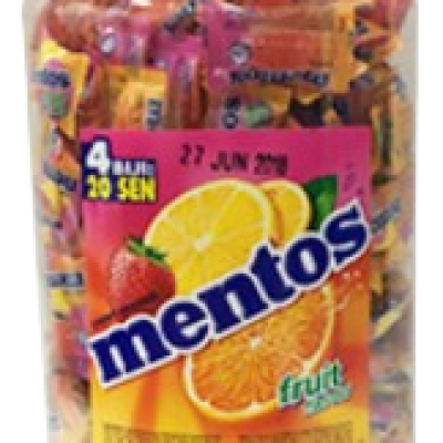 MENTOS PILLOW PACK JAR FRUIT (6 UNIT PER CARTON)