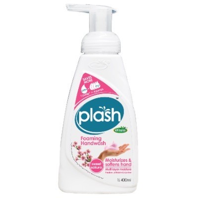 PLASH FOAMING HANDWASH SWEET SAKURA 400ML(12 Units Per Carton)