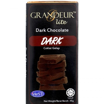 Grandeur Lite  Dark Chocolate Bar with 45g