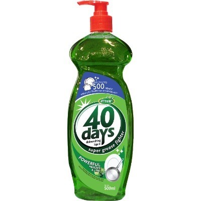 40 DAYS DISHWASH PANDAN & LIME 500ML(12 Units Per Carton)