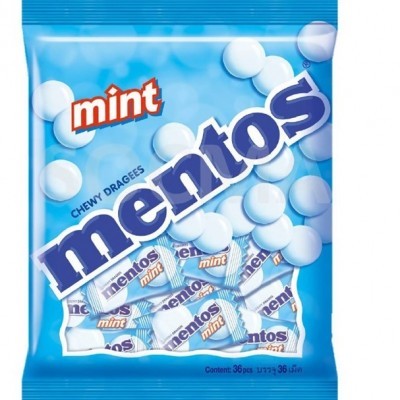 MENTOS PILLOW PACK BAG MINT  (40 Units Per Carton)