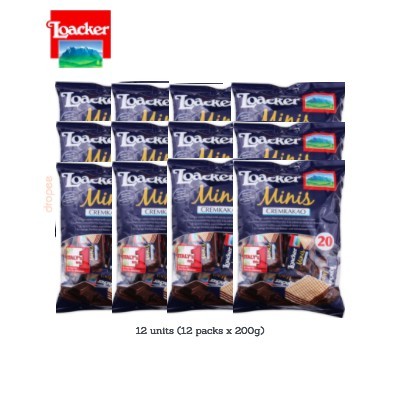 LOACKER Classic Minis CremKakao 200g (12 Units Per Carton)