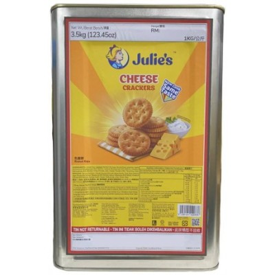 JULIE'S CHEESE CRACKER 3.5KG CAN