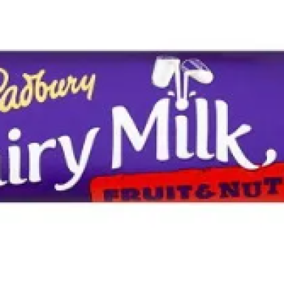 Cadbury Dairy Milk Fruit & Nut 40g (288 Units Per Carton)