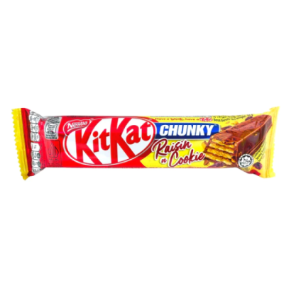 NESTL KitKat Chunky Raisin & Cookies Chocolate Bar 38g