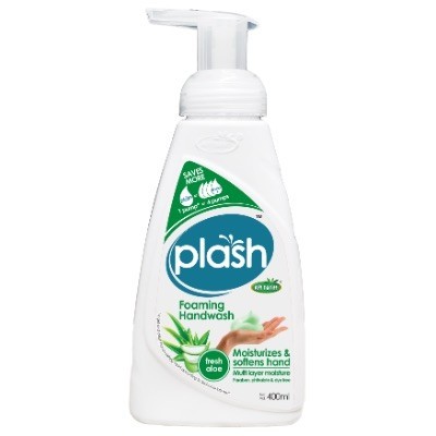 PLASH FOAMING HANDWASH FRESH ALOE 400ML(12 Units Per Carton)